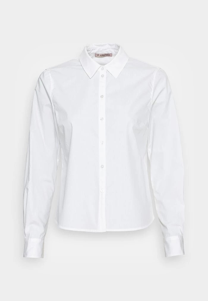 Chemise ANNA FIELD Anna Field Button-down Blouse Blanche Femme | IEM-5337016